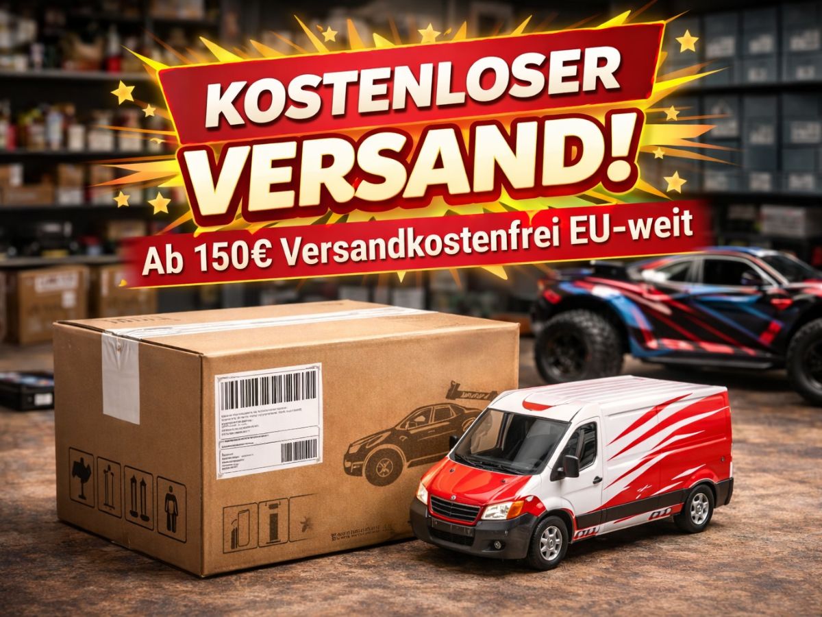 Kostenloser Versand ab 150€ – Lieferung EU-weit für RC Cars, Zubehör und Ersatzteile