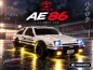 Preview: 1:43 4WD Drift/Race Car TOYOTA AE86 TRUEND RTR - weiß