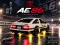 Preview: 1:43 4WD Drift/Race Car TOYOTA AE86 TRUEND RTR - weiß
