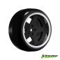 Preview: Drift-Reifen auf Felge 5-Speichen matt-schwarz (4) LOUISE 1/10 Drift (2,4,6,8mm Offset 12mm Radsechskant)