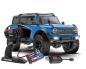 Preview: TRAXXAS TRX-4M FORD BRONCO 4X4 BLAU 1/18 CRAWLER RTR BRUSHED, MIT AKKU UND USB LADEGERÄT
