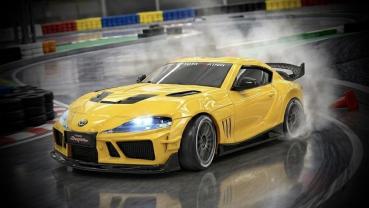 Preview: 1:43 4WD Drift/Race Car SUPRA RTR - gelb