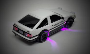 1:43 4WD Drift/Race Car TOYOTA AE86 TRUEND RTR - weiß