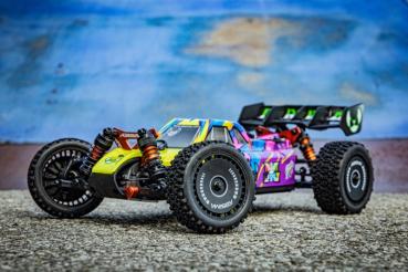 Preview: ABSIMA BUGGY "NEON FURRY" 1/12 PURPLE 4WD BL RTR