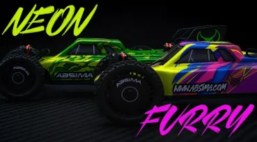 ABSIMA BUGGY "NEON FURRY" 1/12 GREEN 4WD BL RTR