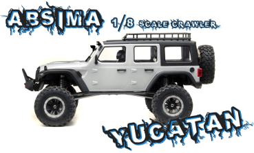 Preview: ABSIMA CR1.8 "YUCATAN" 1/8 HELLGRAU 4WD RTR CRAWLER