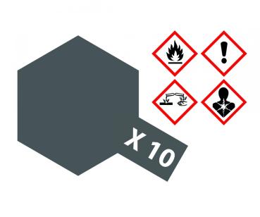Tamiya X-Acrylfarbe X-10 Gun-Metall glänzend Inhalt: 23 ml