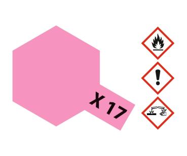 Tamiya X-Acrylfarbe X-17 Rosarot glänzend Inhalt: 23 ml