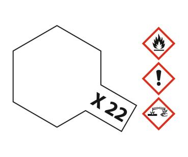 Tamiya X-Acrylfarbe X-22 Klarlack glänzend Inhalt: 23 ml