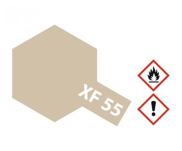 Tamiya XF-Acrylfarbe XF-55 Deck Tan (Hellbraun) matt Inhalt: 23 ml