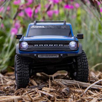Preview: 1/30 SCX30 Ford Bronco 4X4 RTR Brushed Rock Crawler (Battery & Charger Included), Blue