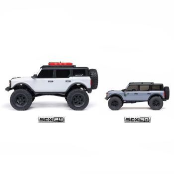 Axial 1/30 SCX30 Ford Bronco 4X4 RTR Brushed Rock Crawler (Battery & Charger Included), Gray
