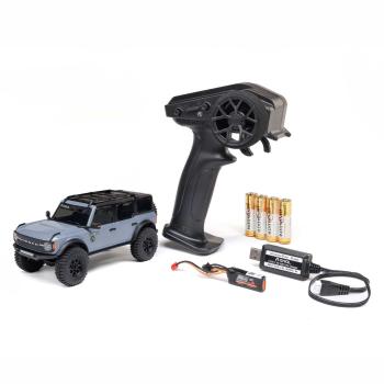 Preview: Axial 1/30 SCX30 Ford Bronco 4X4 RTR Brushed Rock Crawler (Battery & Charger Included), Gray