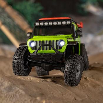 Preview: Axial 1/30 SCX30 Jeep Wrangler JLU 4X4 RTR Brushed Rock Crawler (Battery & Charger Included), Green