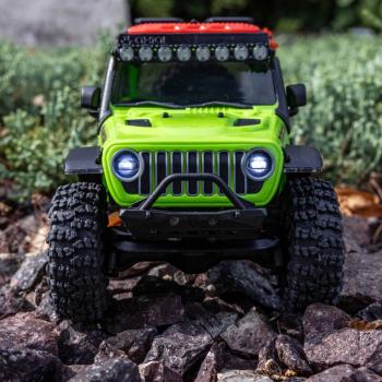 Axial 1/30 SCX30 Jeep Wrangler JLU 4X4 RTR Brushed Rock Crawler (Battery & Charger Included), Green
