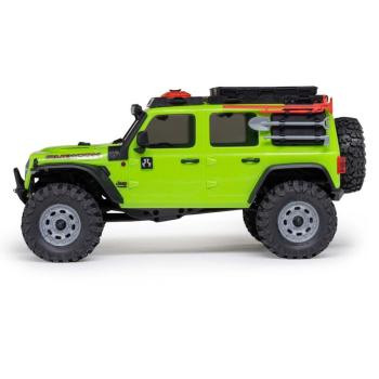 Axial 1/30 SCX30 Jeep Wrangler JLU 4X4 RTR Brushed Rock Crawler (Battery & Charger Included), Green