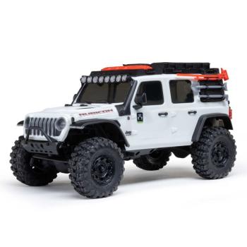 1/30 SCX30 Jeep Wrangler JLU 4X4 RTR Brushed Rock Crawler (Battery & Charger Included), White