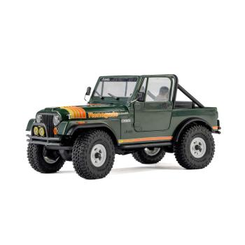 Preview: Axial 1/30 SCX30 Jeep CJ-7 Renegade 4X4 RTR Brushed Rock Crawler (Battery & Charger Included), Green