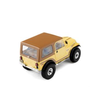 Preview: Axial Limited Edition 1/30 SCX30 Jeep CJ-7 Laredo 4X4 RTR Brushed Rock Crawler (Battery & Charger Included), Yellow