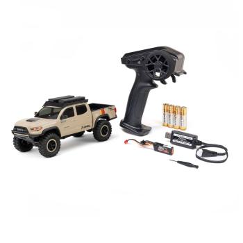 Axial 1/30 SCX30 Toyota Tacoma TRD Pro Overland Edition 4X4 RTR Brushed Rock Crawler (Battery & Charger Included), Tan