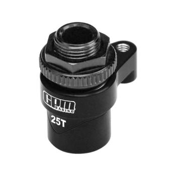 ALU-SERVOSAVER-SET SCHWARZ MIT 25T SERVOHEBEL GPM TRX MINIMAXX