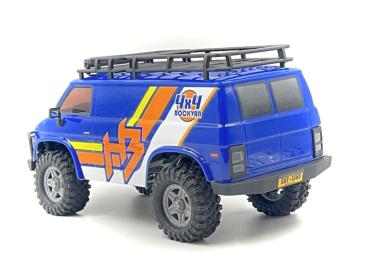 Preview: HOBBY PLUS RC 1:18 CRAWLER CR18P EVO-V2 "ROCK VAN" BLAU RTR