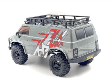 Preview: HOBBY PLUS RC 1:18 CRAWLER CR18P EVO-V2 "ROCK VAN" GRAU RTR