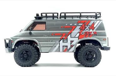Preview: HOBBY PLUS RC 1:18 CRAWLER CR18P EVO-V2 "ROCK VAN" GRAU RTR