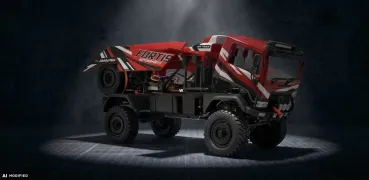 Hobby Plus 1:18 "DKR-4 Fortis" Rally Truck brushed RTR - Red