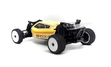Preview: HOBBY PLUS RC 2WD BUGGY "SPECK-B" 1/24 RTR (GRÜN & CREME) LIMITED EDITION