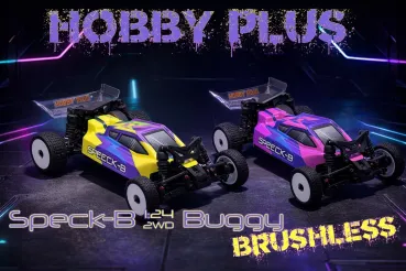 Preview: HOBBY PLUS RC 2WD BUGGY "SPECK-B" BRUSHLESS 1/24 RTR (MAGENTA)