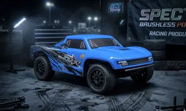 HOBBY PLUS RC 2WD SHORT COURSE TRUCK "SPECK-SCT" 1/24 BRUSHLESS RTR BLAU