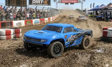 HOBBY PLUS RC 2WD SHORT COURSE TRUCK "SPECK-SCT" 1/24 BRUSHLESS RTR BLAU