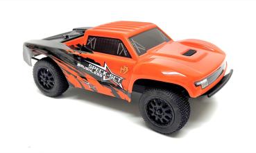 HOBBY PLUS RC 2WD SHORT COURSE TRUCK "SPECK-SCT" 1/24 BRUSHLESS RTR ORANGE