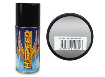 LEXAN SPRAY METALLIC CHROM / CHROME 150ML H-SPEED NP126 - PERFEKTER EFFEKT MIT HSPM007