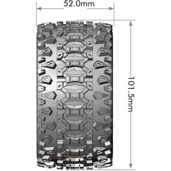 Preview: ST-UPHILL auf Felge schwarz 12mm Removable Hex (0&1/2) (2) LOUISE TRX Mini-MAXX / XRT
