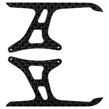 Rakonheli CNC Carbon Fiber Landing Skid (2) (for nCPX737)
