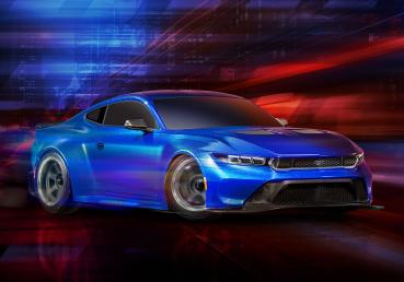 Traxxas Ford Mustang 4-TEC Drift blau