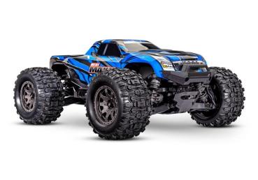 TRAXXAS MINI-MAXX 4WD BLAU BL-2S BRUSHLESS, HD-TEILE, MIT AKKU/LADER