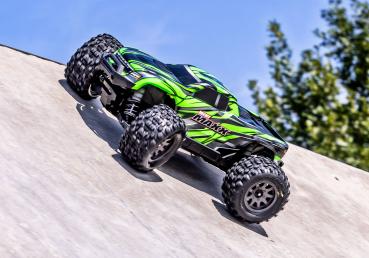 TRAXXAS MINI-MAXX 4WD GRÜN BL-2S BRUSHLESS, HD-TEILE, MIT AKKU/LADER