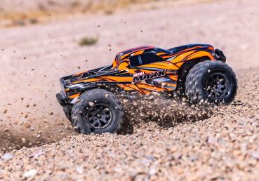 TRAXXAS MINI-MAXX 4WD ORANGE BL-2S BRUSHLESS, HD-TEILE, MIT AKKU/LADER