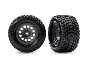 Reifen Gravix vorne auf Felge grau (2) TRAXXAS Mini XRT