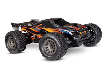 TRAXXAS MINI-XRT V2 3S-POWER 4X4 ORANGE 1/16 MONSTER-TRUCK BRUSHLESS, HD-TEILE, MIT 2S LIPO/LADER
