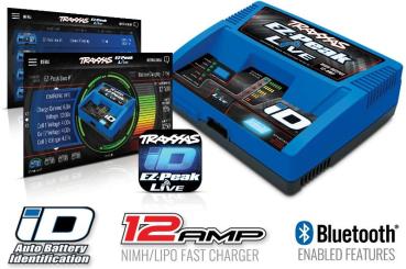 Preview: EZ-Peak Live Schnell-Lader, 100W, bis 12A, NiMH/LiPo bis 4s TRAXXAS mit iD-Akkuerkennung (EU-Version)