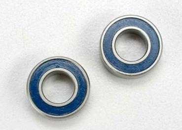 KUGELLAGER 6X12X4MM MIT GUMMIDICHTUNG BLAU (2) TRAXXAS TRX-4&6, RUSTLER, SLASH, STAMPEDE, HOSS UVM.