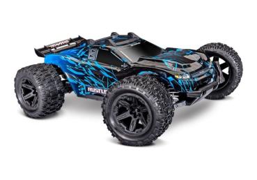 NEU TRAXXAS RUSTLER 1/10 4X4 STADIUM-TRUCK BLAU RTR VX3 BRUSHLESS, HD