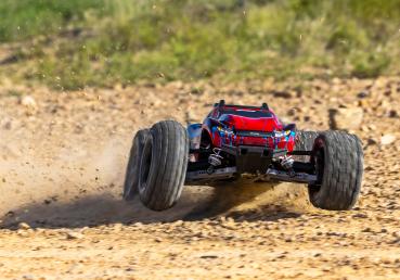 TRAXXAS RUSTLER 1/10 4X4 STADIUM-TRUCK ROT RTR VX3 BRUSHLESS, HD