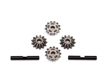 DIFFERENTIAL ZAHNRAD-SET MIT WELLE (4) TRAXXAS 4X4&VXL RUSTLER, SLASH, STAMPEDE, HOSS, DRAG SLASH