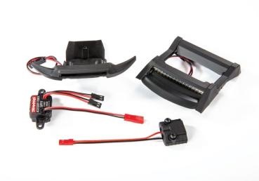 LED Lichtleiste Set komplett (Bumper vo. & Dachschutz) TRAXXAS Rustler 4x4&VXL