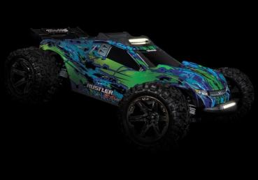 Preview: LED Lichtleiste Set komplett (Bumper vo. & Dachschutz) TRAXXAS Rustler 4x4&VXL